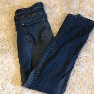 Hollister High-Rise Super Skinny Dark Wash Jeans